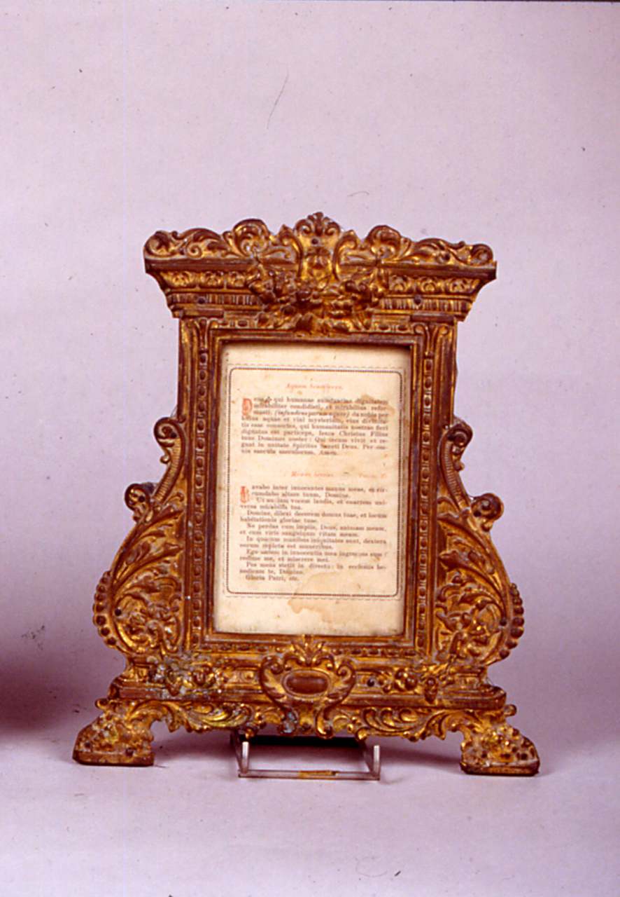 cartagloria, elemento d'insieme - ambito italiano (seconda metà sec. XIX)