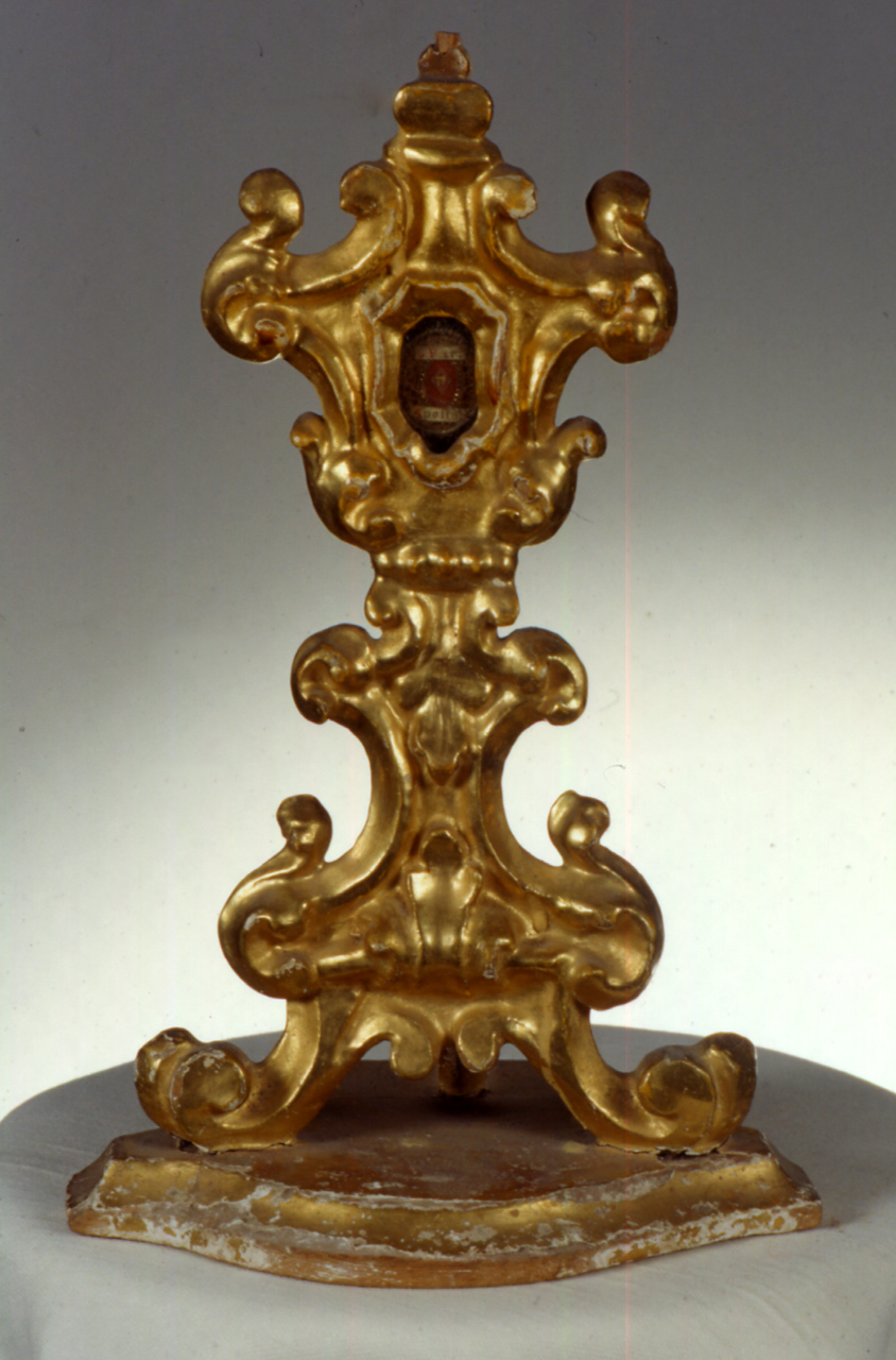 reliquiario - a ostensorio - ambito marchigiano (sec. XVIII)
