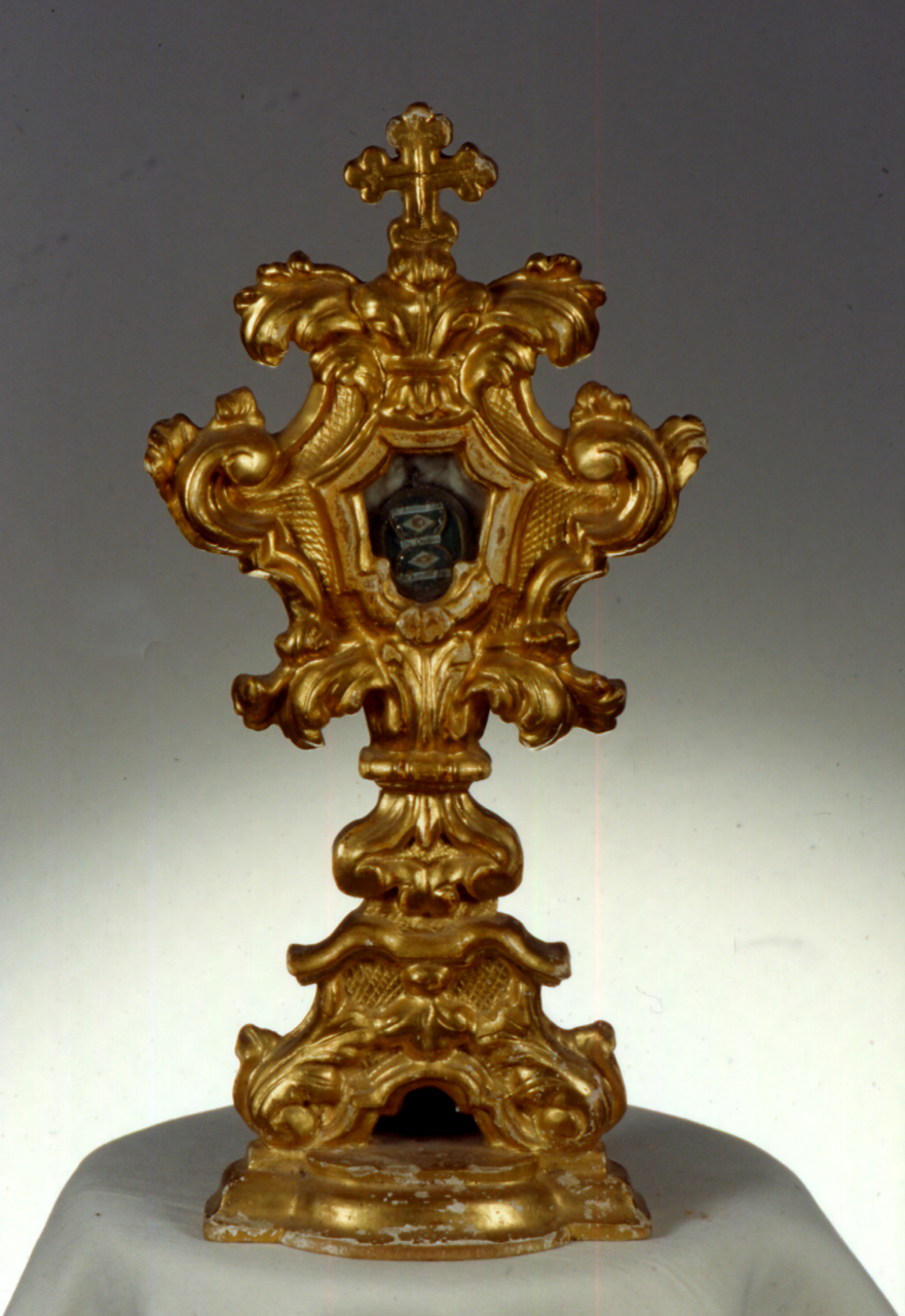reliquiario - a ostensorio - ambito marchigiano (sec. XVIII)
