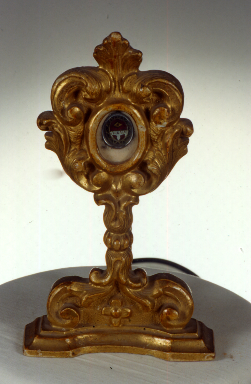 reliquiario - a ostensorio - ambito marchigiano (sec. XVIII)