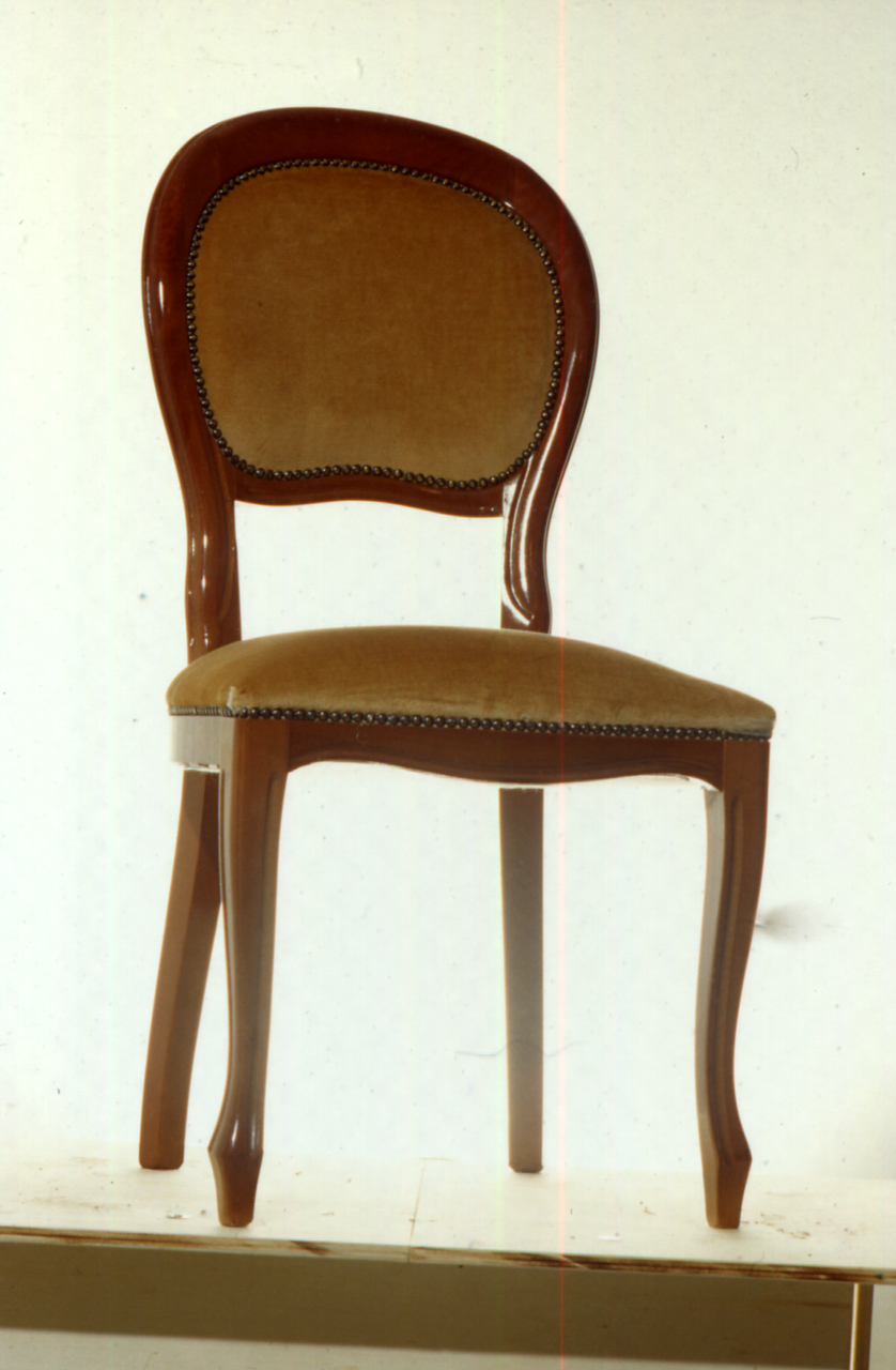 sedia, elemento d'insieme - bottega marchigiana (metà sec. XX)