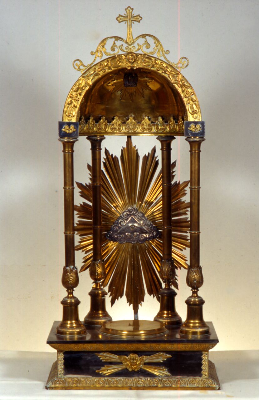 trono per esposizione eucaristica - bottega Italia centrale (sec. XX)