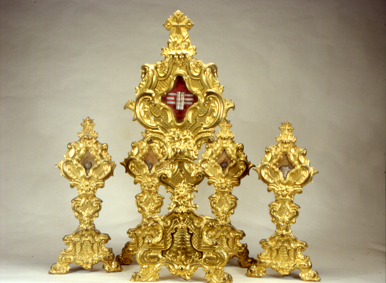 reliquiario - a ostensorio - bottega marchigiana (seconda metà sec. XIX)