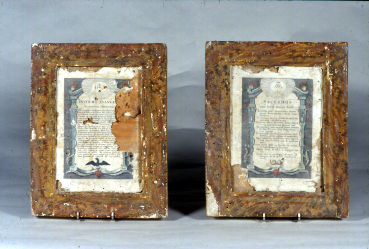 cartagloria, elemento d'insieme - ambito Italia centrale (seconda metà sec. XVIII)