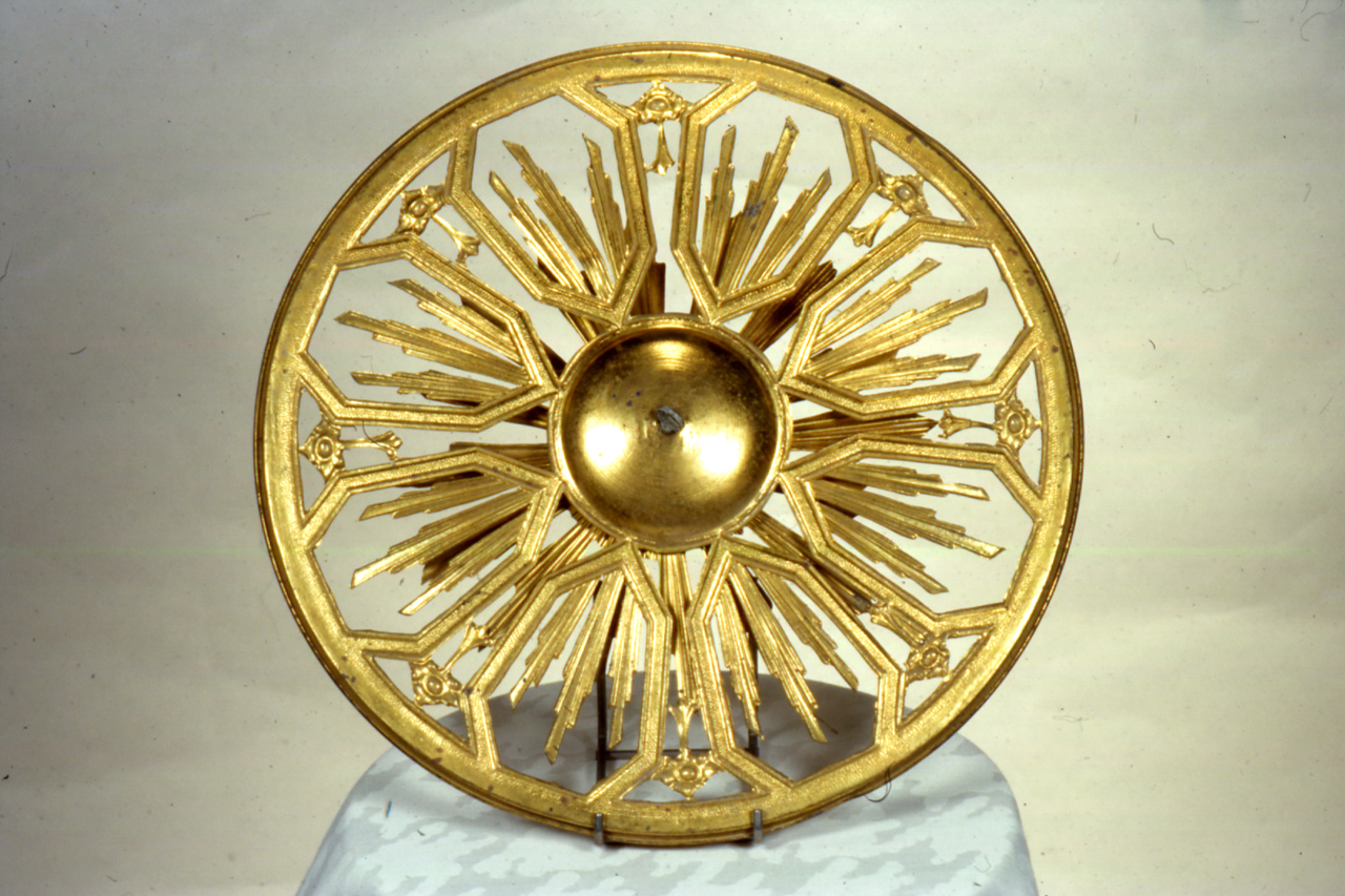 aureola di immagine sacra - bottega marchigiana (prima metà sec. XX)