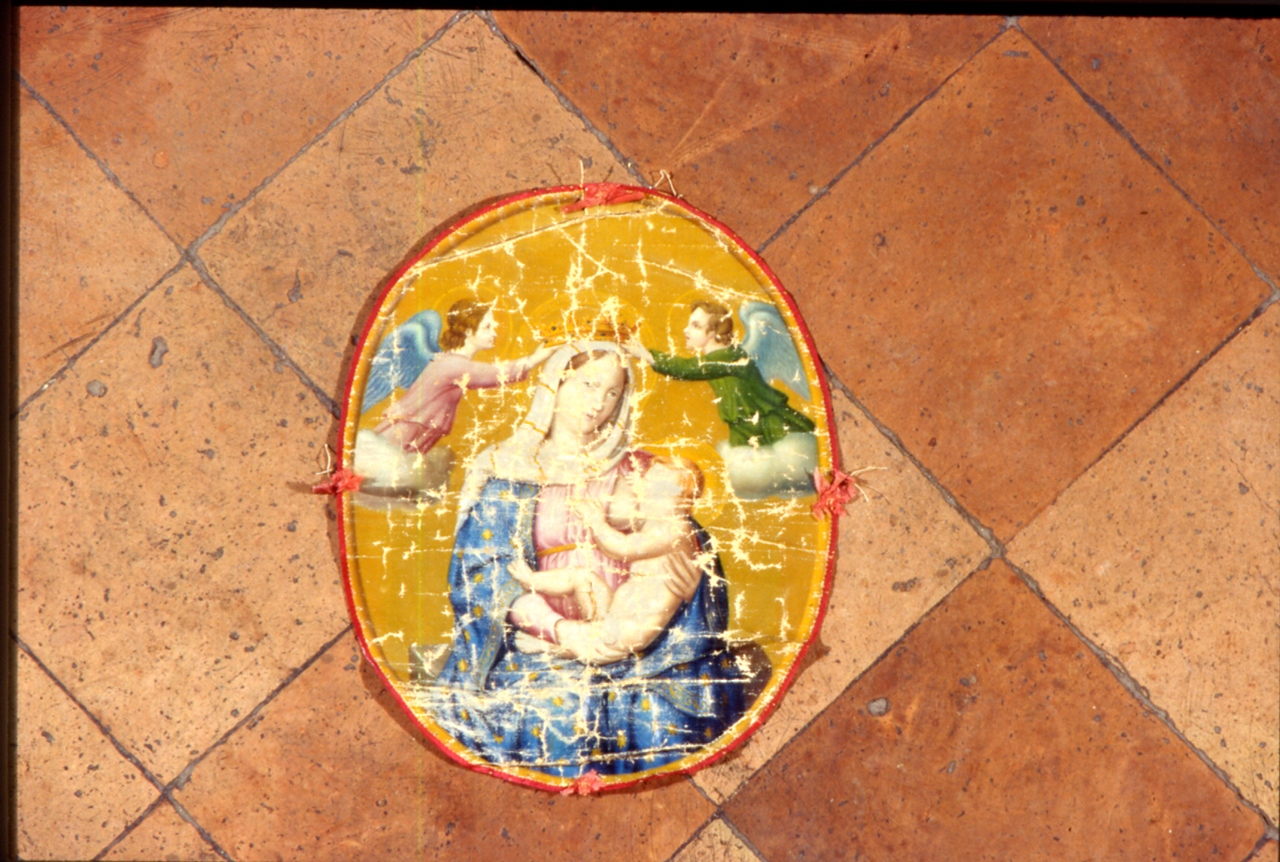 Madonna del Latte (coccarda) - manifattura marchigiana (prima metà sec. XX)