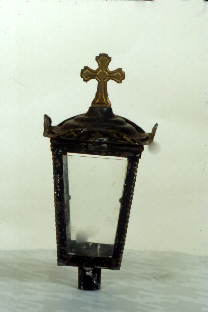 lanterna processionale, elemento d'insieme - bottega marchigiana (sec. XIX)