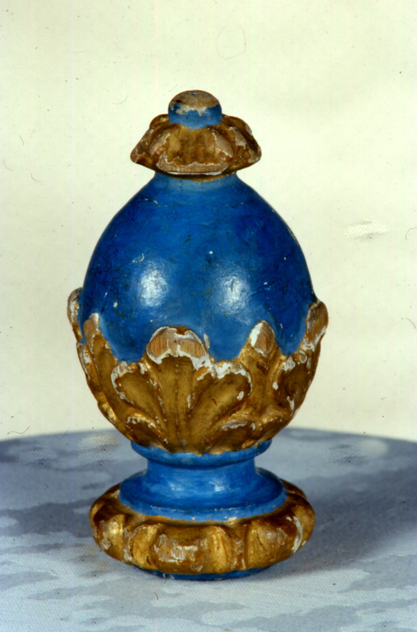 pomo di bastone, frammento - bottega marchigiana (prima metà sec. XX)