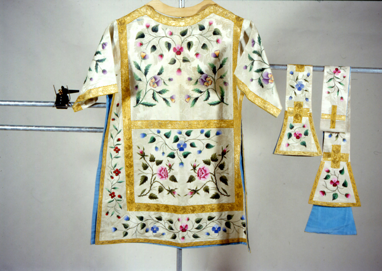 dalmatica, elemento d'insieme - manifattura italiana (prima metà sec. XX)