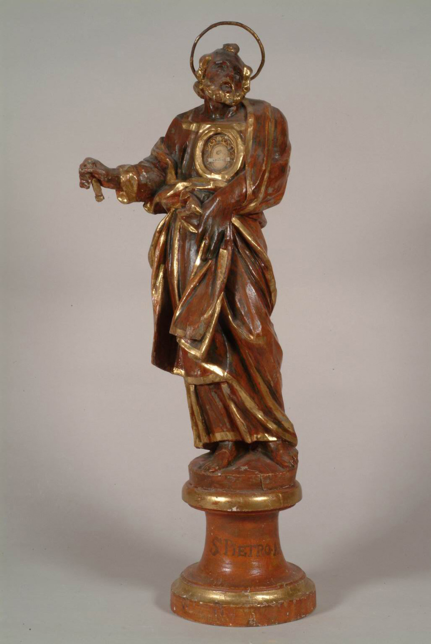 reliquiario - a statua, elemento d'insieme - bottega marchigiana (sec. XVIII)