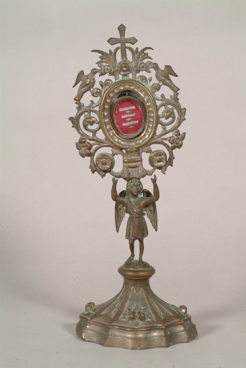 reliquiario - a ostensorio - bottega marchigiana (inizio sec. XX)