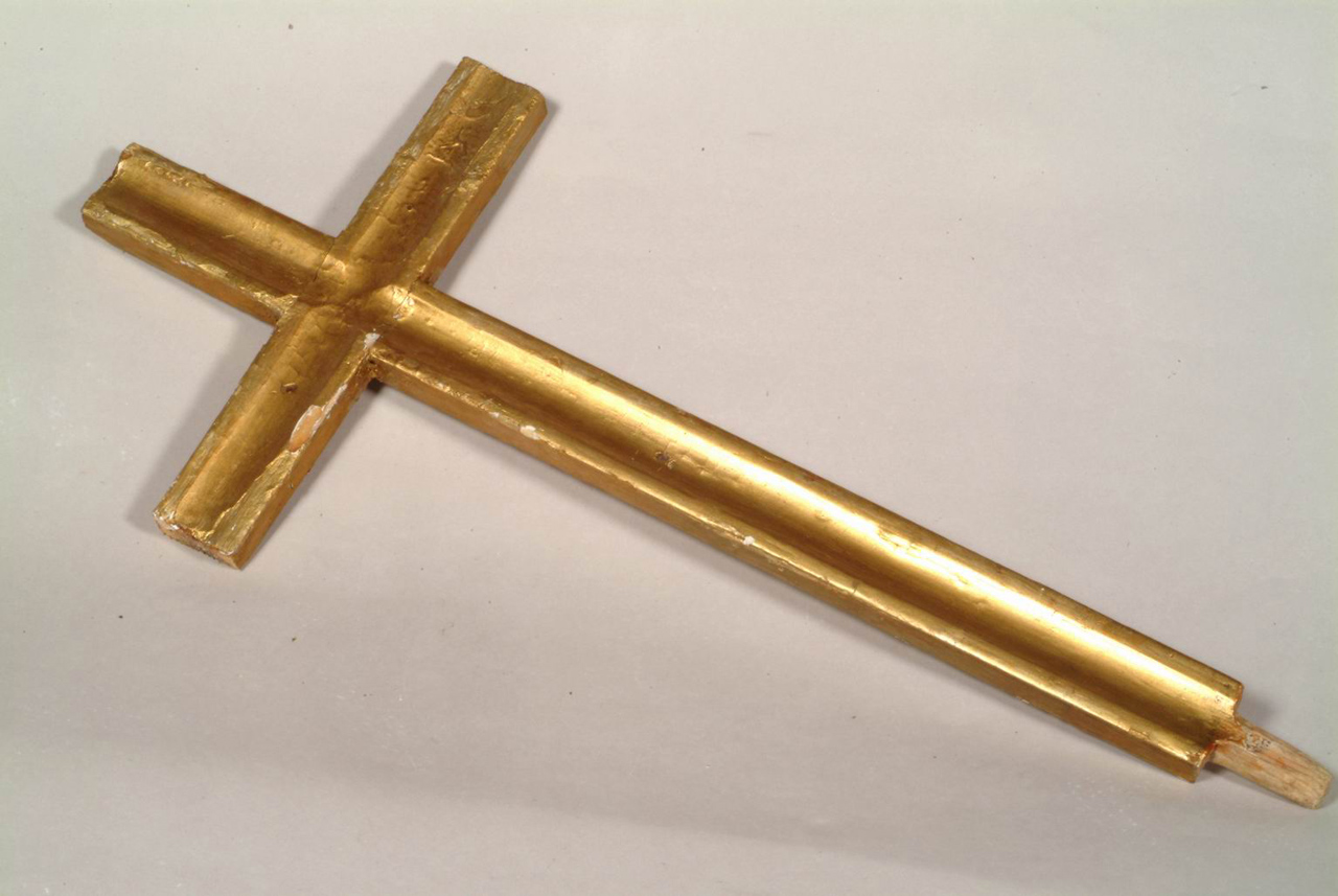 croce d'altare, frammento - bottega marchigiana (sec. XIX)