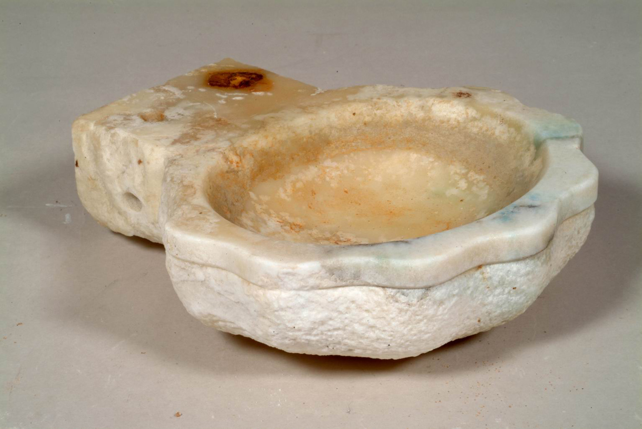 acquasantiera - bottega Italia centrale (fine/inizio secc. XIX/ XX)