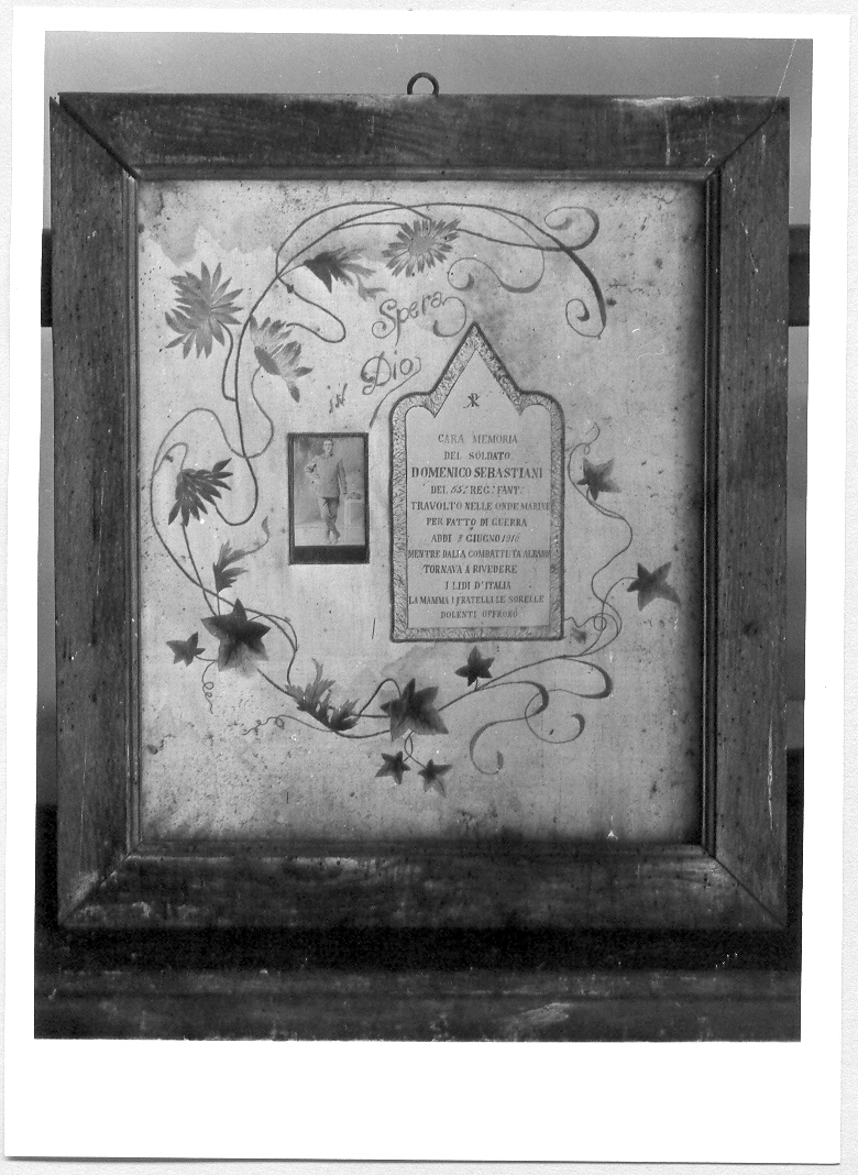 ex voto - manifattura marchigiana (prima metà sec. XX)