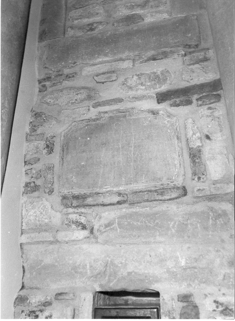 lapide commemorativa - bottega marchigiana (sec. XVIII)