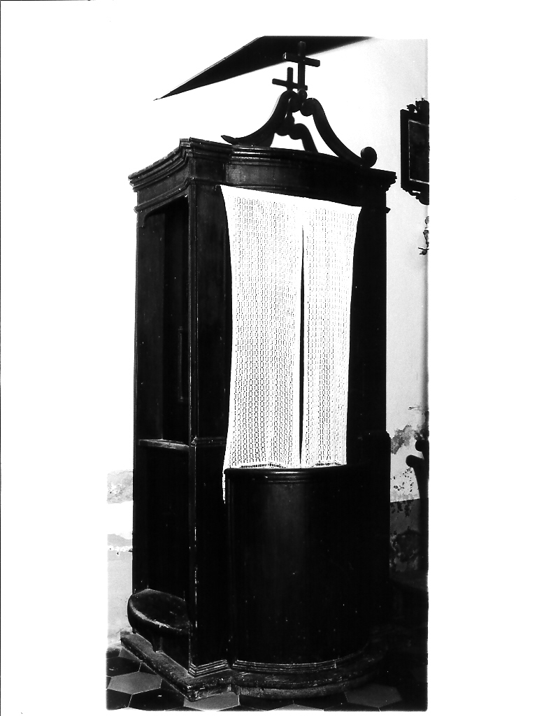 confessionale, coppia - bottega marchigiana (fine sec. XIX)
