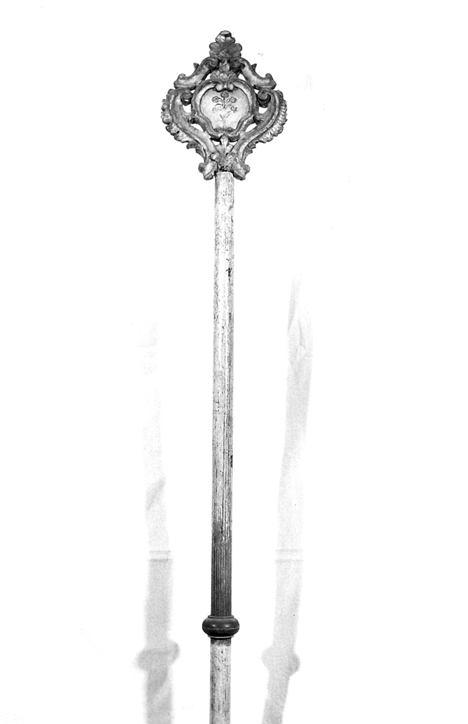 mazza processionale - bottega Italia centrale (sec. XVIII)