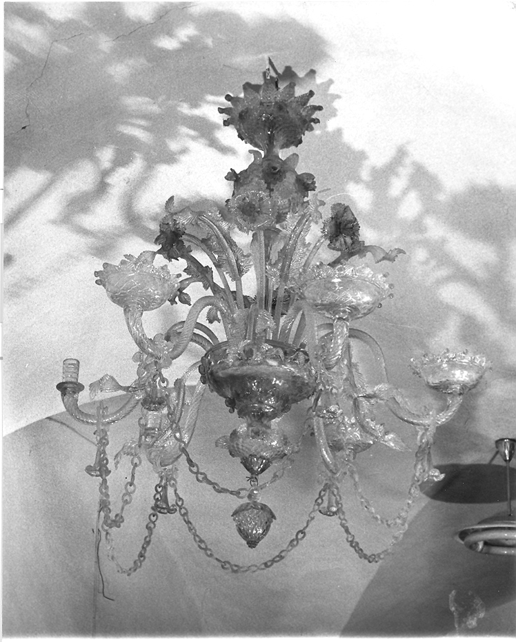 lampadario, coppia - bottega muranese (fine/inizio secc. XVIII/ XIX)