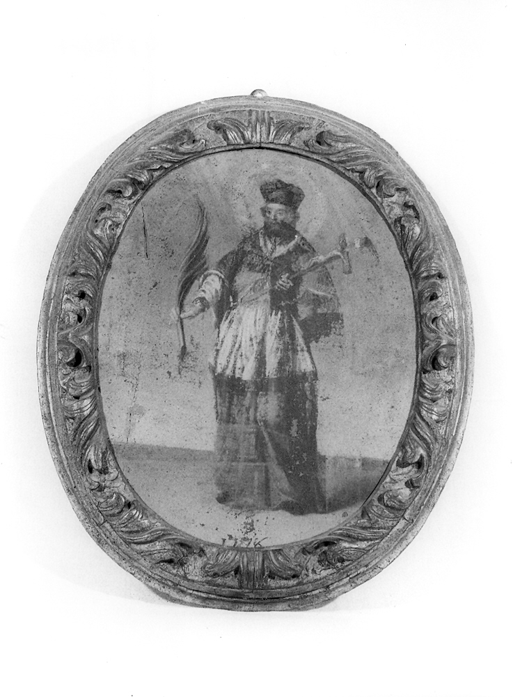 santo prete (dipinto, serie) - ambito marchigiano (sec. XVIII)