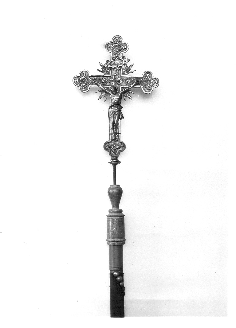 croce processionale - bottega italiana (seconda metà sec. XIX)