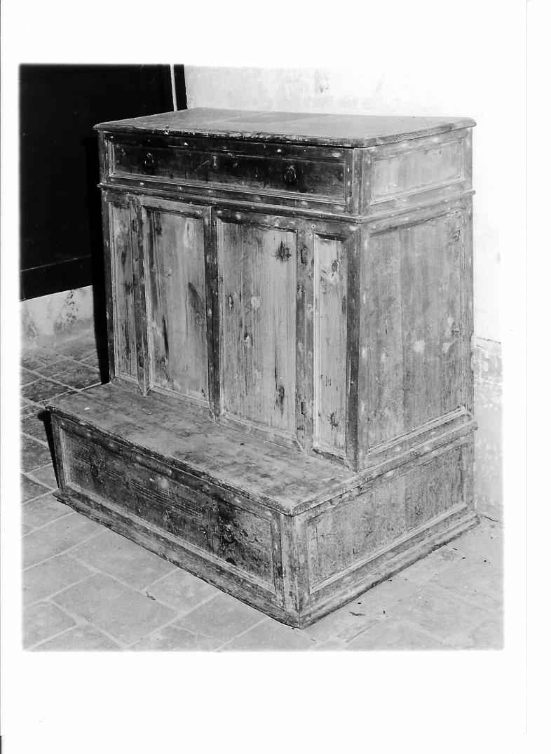 inginocchiatoio - bottega marchigiana (ultimo quarto sec. XVIII)