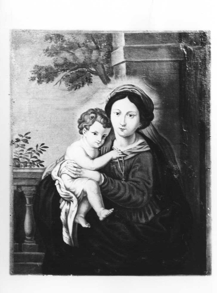 Madonna con Bambino (dipinto) - ambito marchigiano-romagnolo (metà sec. XIX)