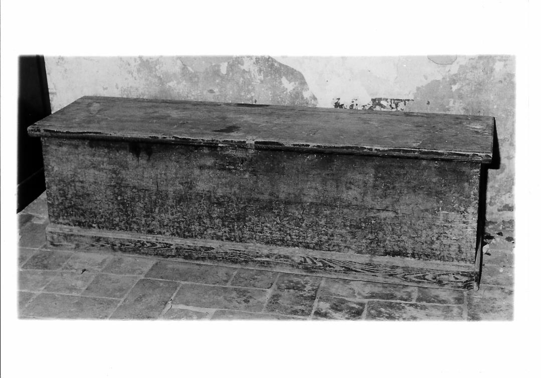 cassapanca - bottega marchigiana (seconda metà sec. XIX)