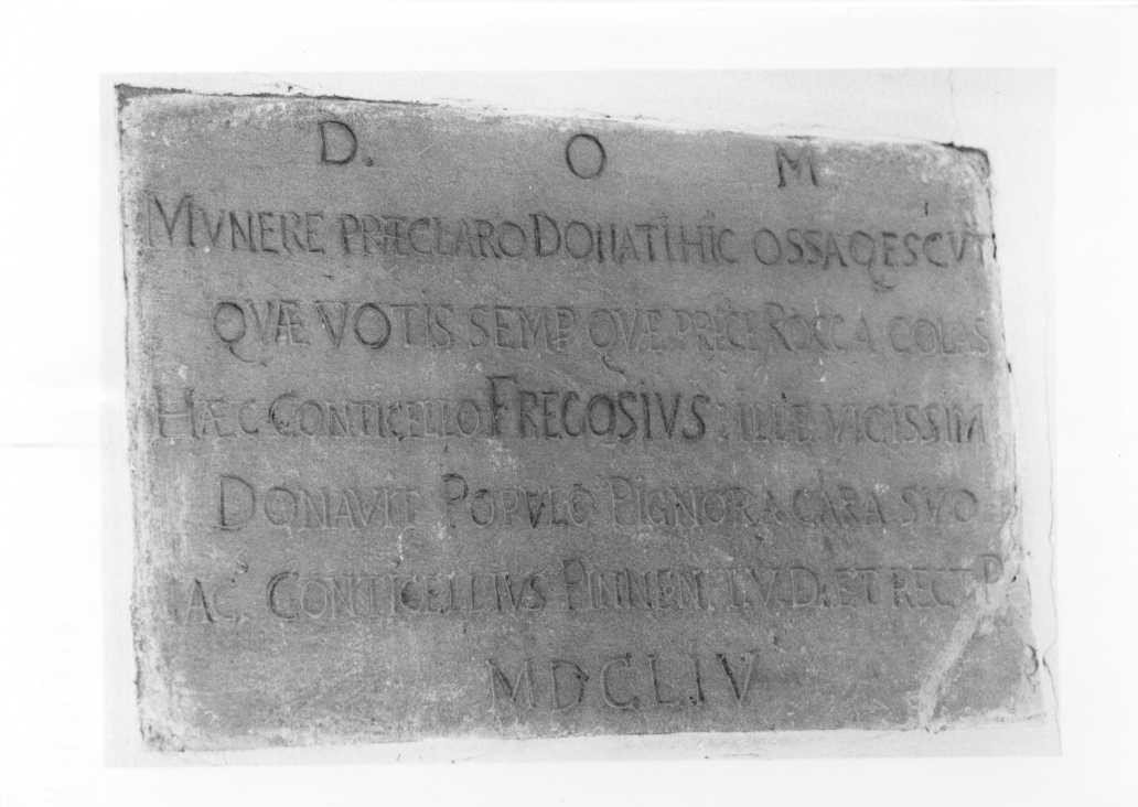 lapide - bottega marchigiana (sec. XVII)