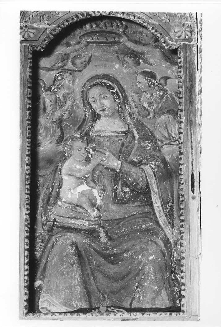Madonna con Bambino e angeli (dipinto) - ambito marchigiano (prima metà sec. XVI)