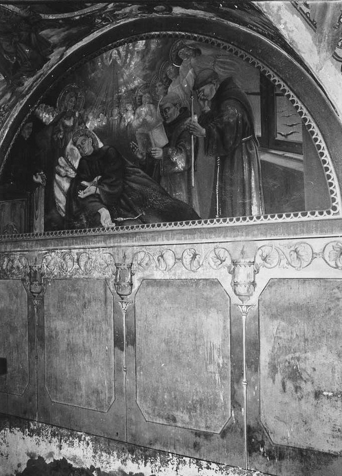 morte di San Pasquale (dipinto) di Pietroni Antonio (primo quarto sec. XX)