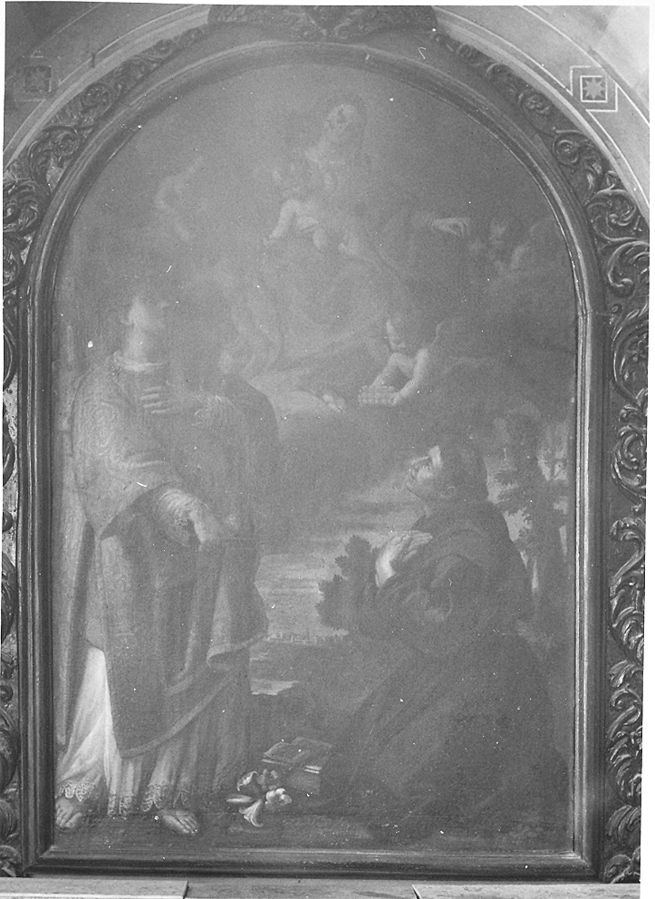 Madonna con Bambino e Santi (dipinto) - ambito marchigiano (sec. XVII)