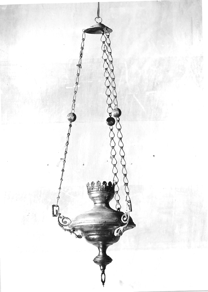 lampada, serie - produzione marchigiana (fine/inizio secc. XIX/ XX)