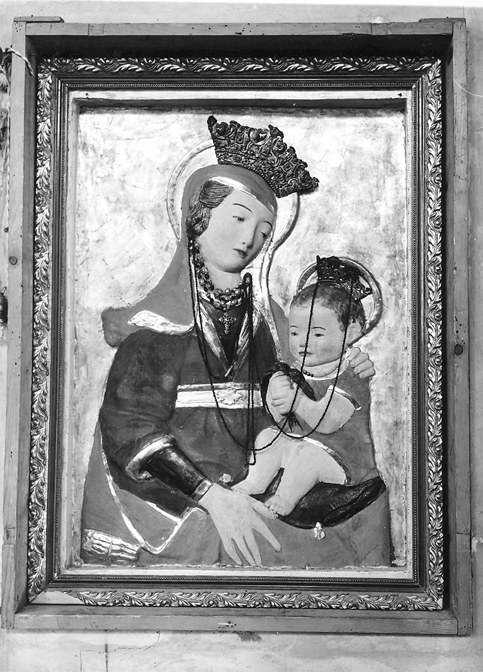 Madonna con Bambino (rilievo) - ambito marchigiano (fine/inizio secc. XV/ XVI)