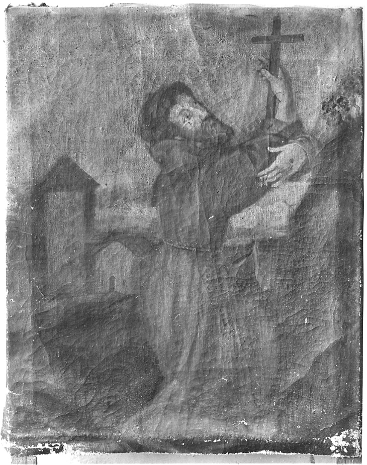 estasi di San Francesco d'Assisi (dipinto) - ambito marchigiano (sec. XIX)