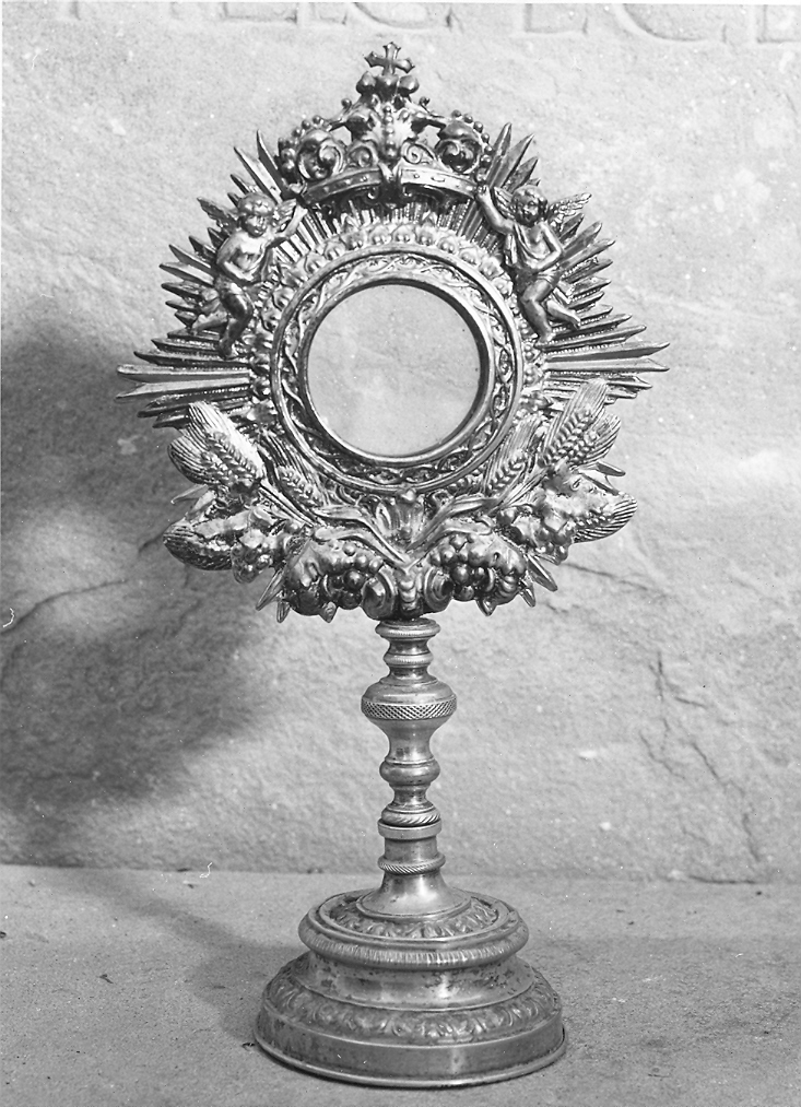 ostensorio - bottega italiana (seconda metà sec. XIX)