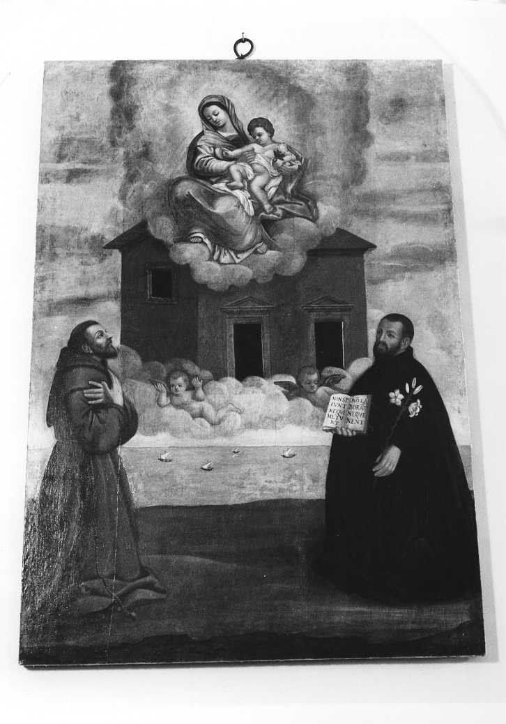 Madonna di Loreto, San Francesco e Sant'Antonio (dipinto) - ambito marchigiano (terzo quarto sec. XVII)