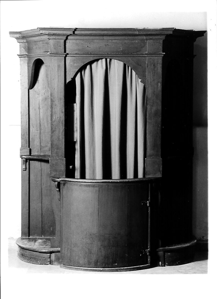 confessionale - bottega marchigiana (fine/inizio secc. XIX/ XX)