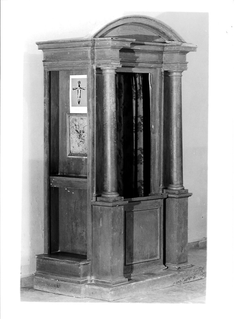 confessionale - bottega marchigiana (prima metà sec. XX)