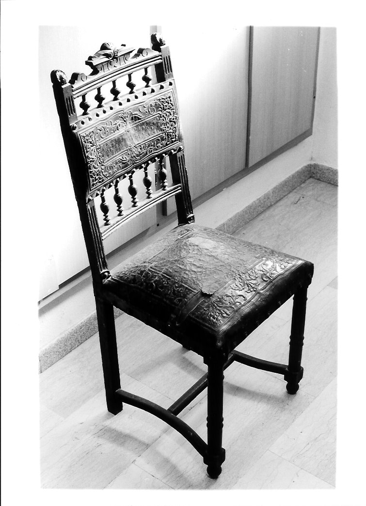 seggiola - bottega marchigiana (primo quarto sec. XX)