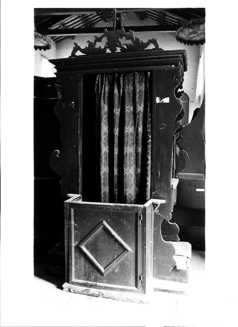 confessionale - bottega marchigiana (seconda metà sec. XIX)
