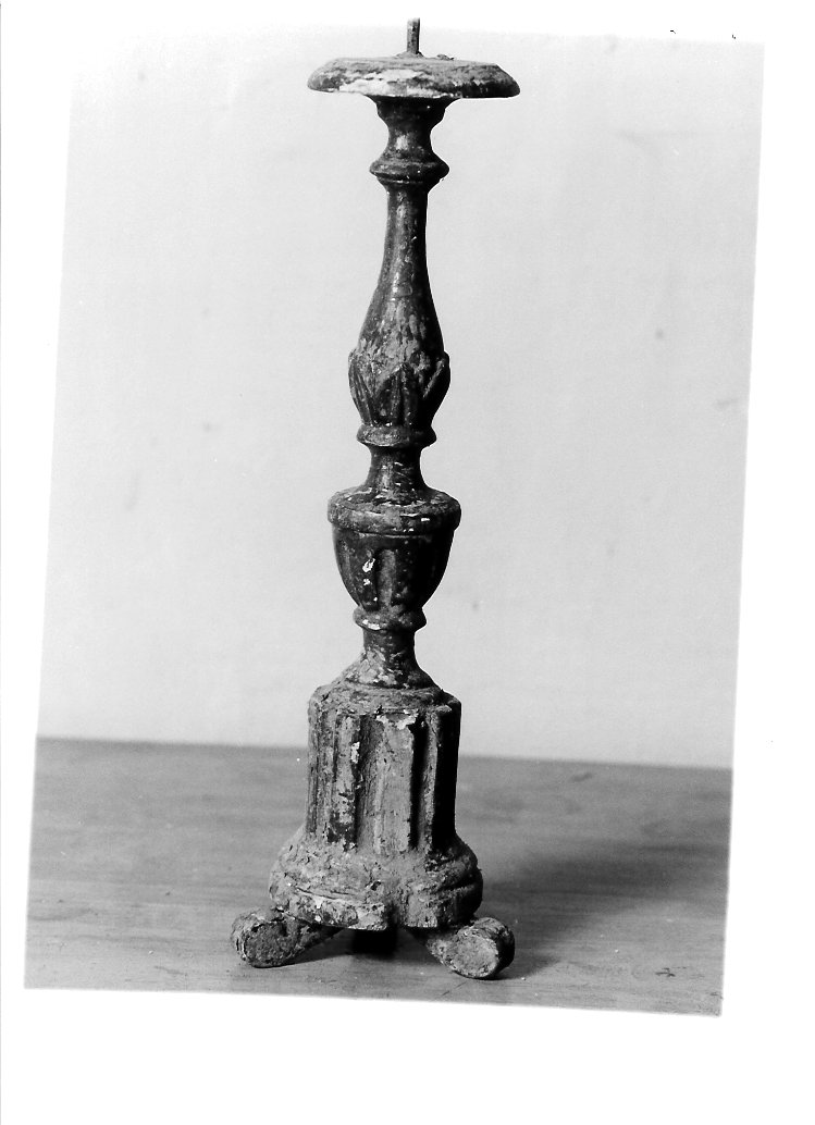 candeliere, serie - bottega marchigiana (metà sec. XIX)