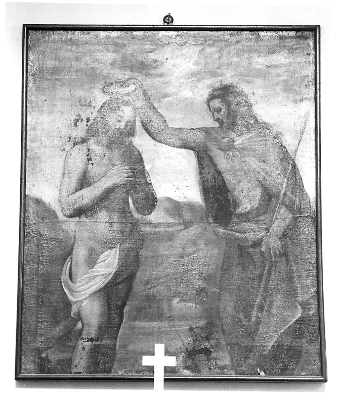 battesimo di Cristo (dipinto) - ambito umbro-marchigiano (secc. XV/ XVI)