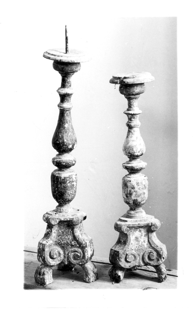 candeliere, coppia - bottega marchigiana (sec. XVII)