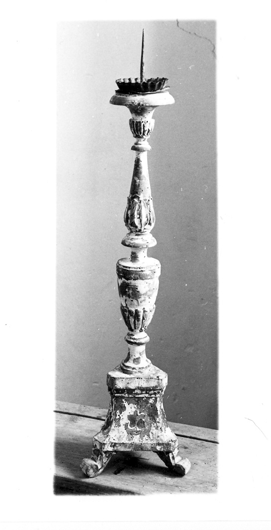 candeliere, coppia - bottega marchigiana (prima metà sec. XIX)