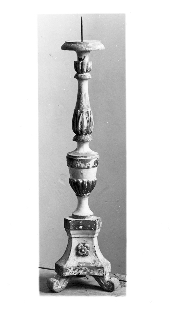 candeliere, coppia - bottega marchigiana (seconda metà sec. XIX)