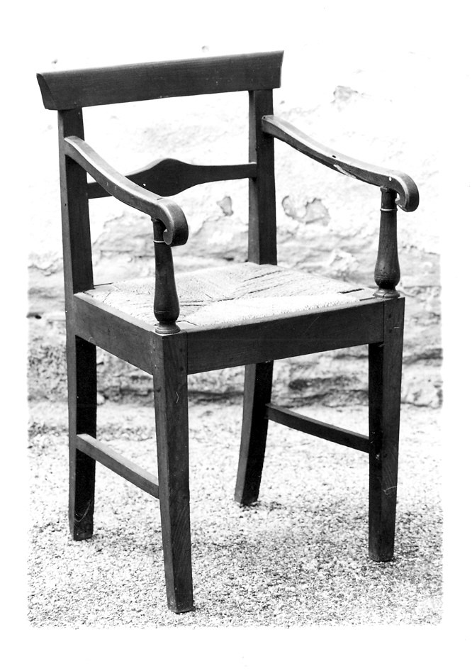 seggiola - bottega marchigiana (ultimo quarto sec. XIX)