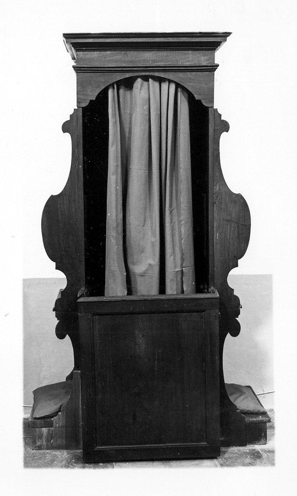 confessionale - bottega marchigiana (fine/inizio secc. XIX/ XX)