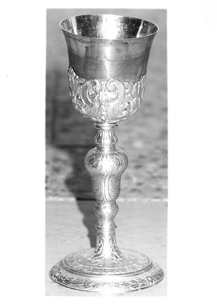 calice - bottega emiliano-romagnola (fine/inizio secc. XVII/ XVIII)