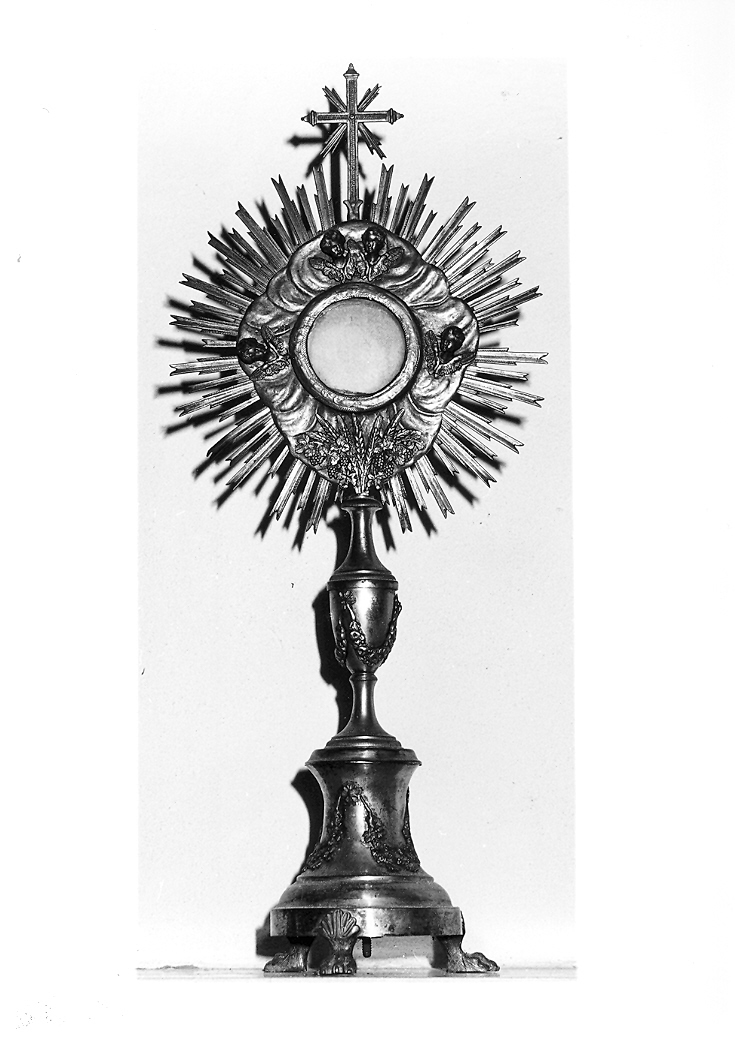 ostensorio - bottega Italia centrale (seconda metà sec. XVIII)