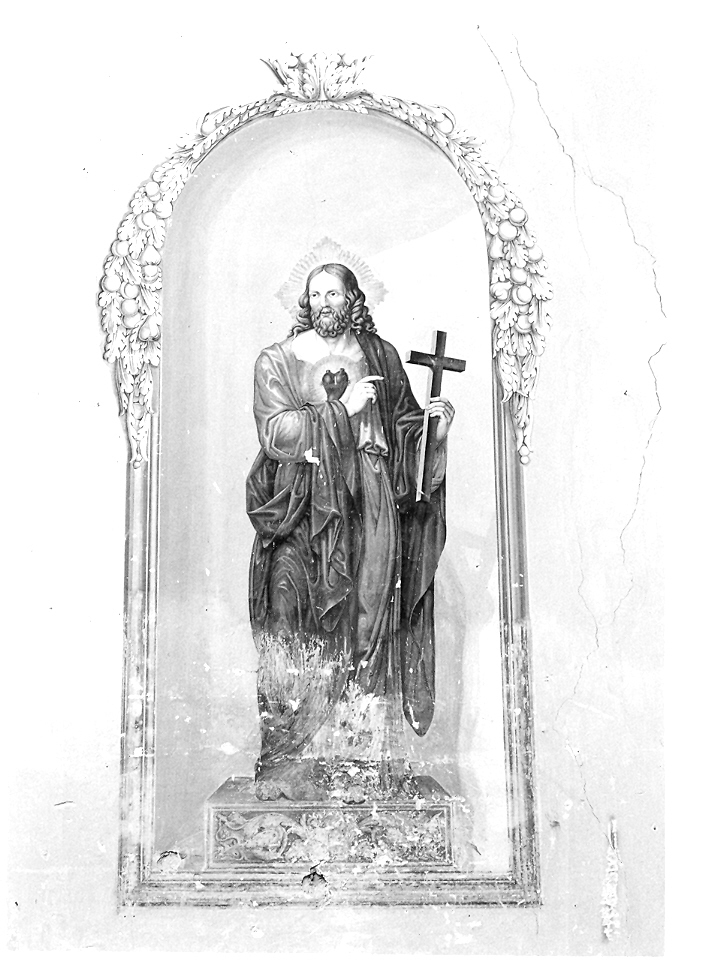 Sacro Cuore di Gesù (dipinto) di Orlandi Felice (sec. XIX)